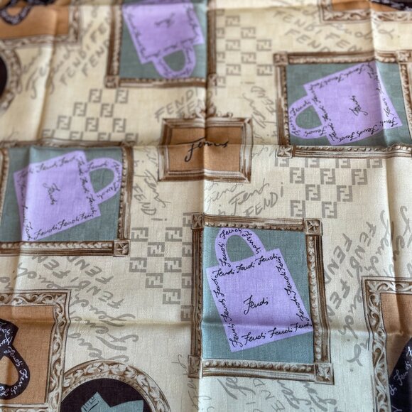 Vintage Fendi Cotton Scarf - Picture 3 of 13